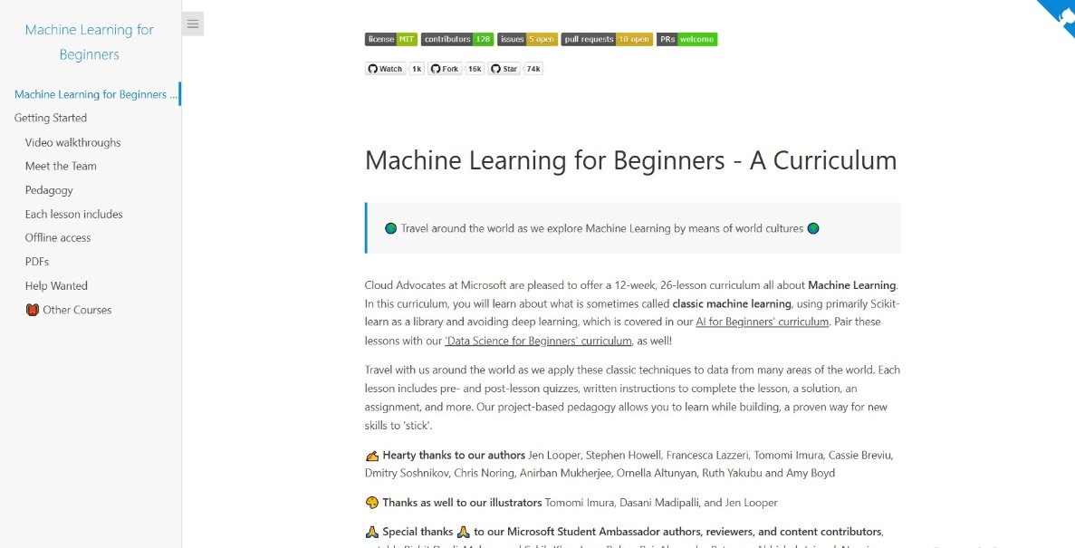 ML for Beginners