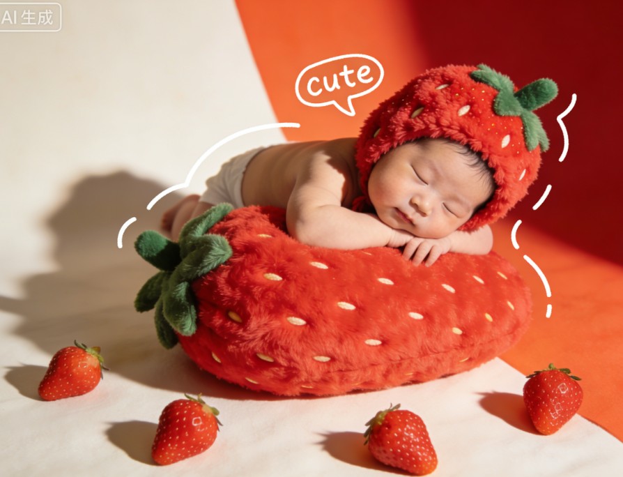 豆包宝宝满月照口令