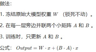 全参数微调和LoRA微调区别