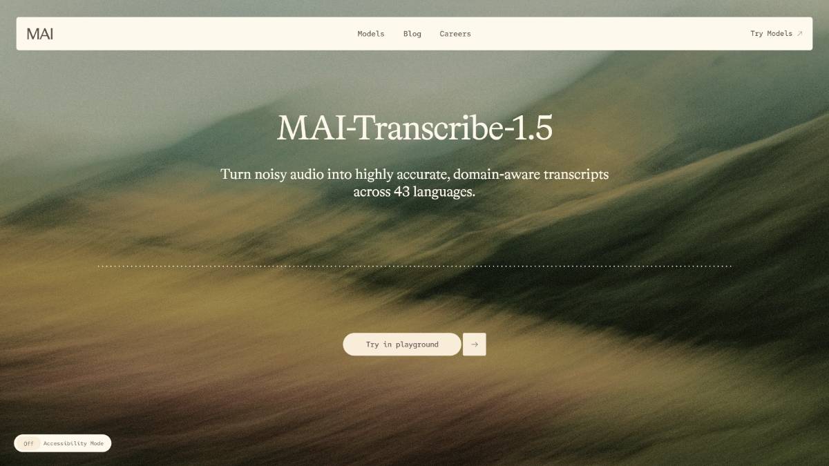 MAI Transcribe-1.5 – 微软发布的升级版语音转文字(ASR)模型