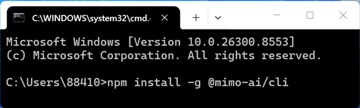 装上了小米的MiMo Code，忽然发现还挺有新意