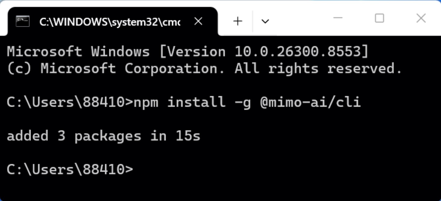 装上了小米的MiMo Code，忽然发现还挺有新意