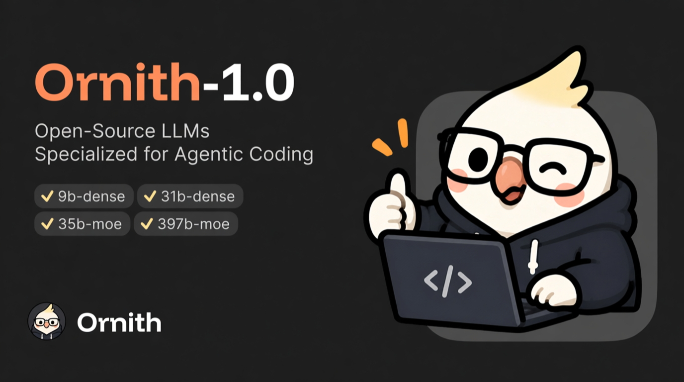 Ornith-1.0 – 为智能体编程任务而设计的开源大语言模型