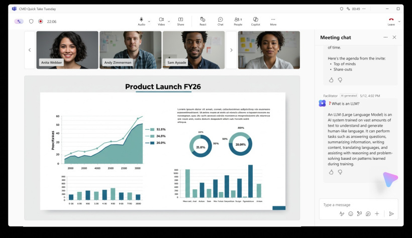 Facilitator - Microsoft Teams推出的AI驱动的实时协作工具