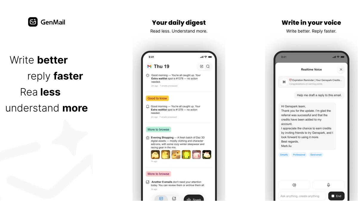 GenMail - Genspark推出的AI智能邮箱助手