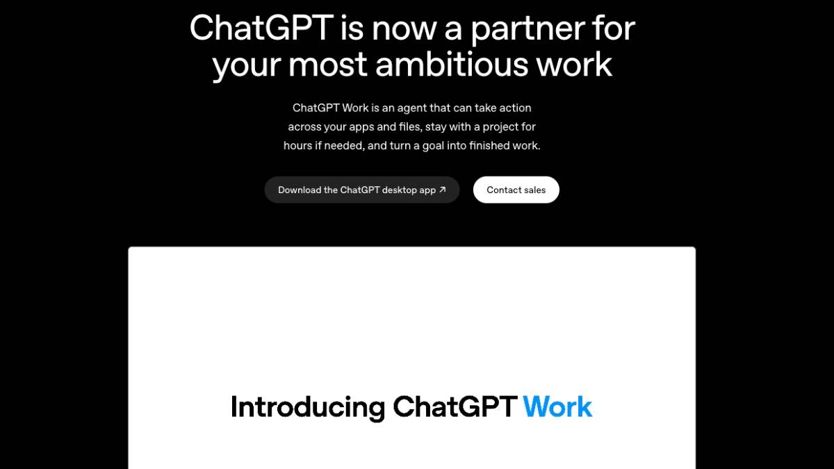 ChatGPT Work - OpenAI发布的AI智能体产品