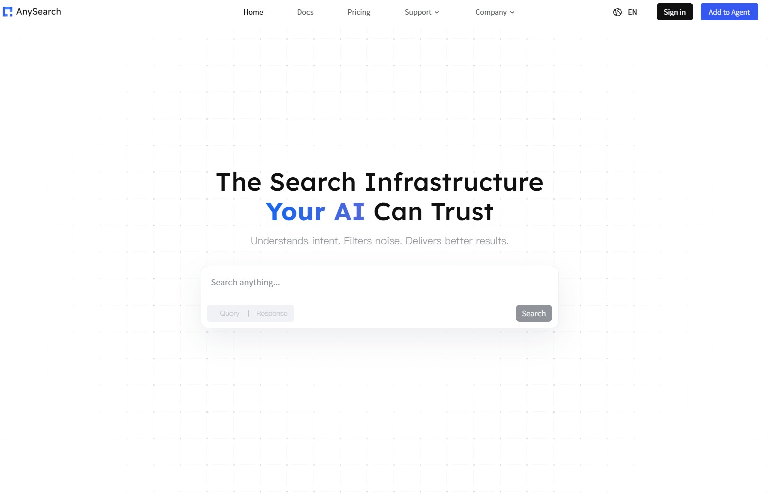 AnySearch – 专为AI智能体设计的搜索基础设施