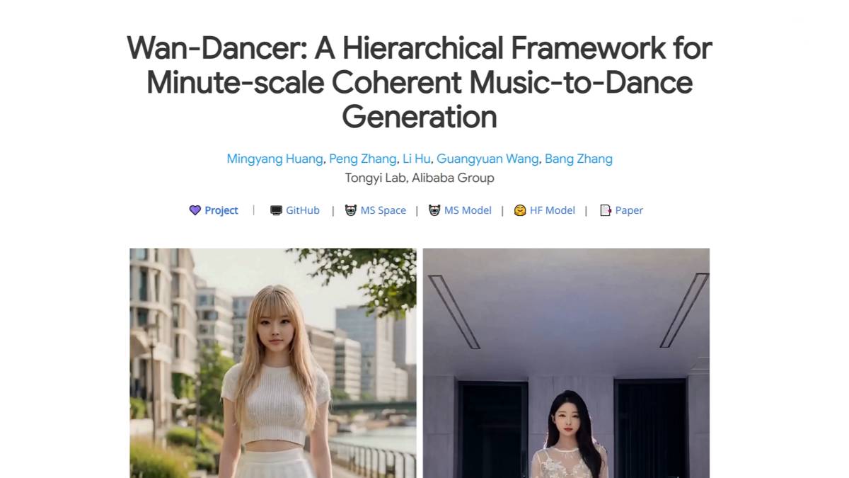 Wan-Dancer - 通义开源的音乐驱动人像舞蹈视频生成模型