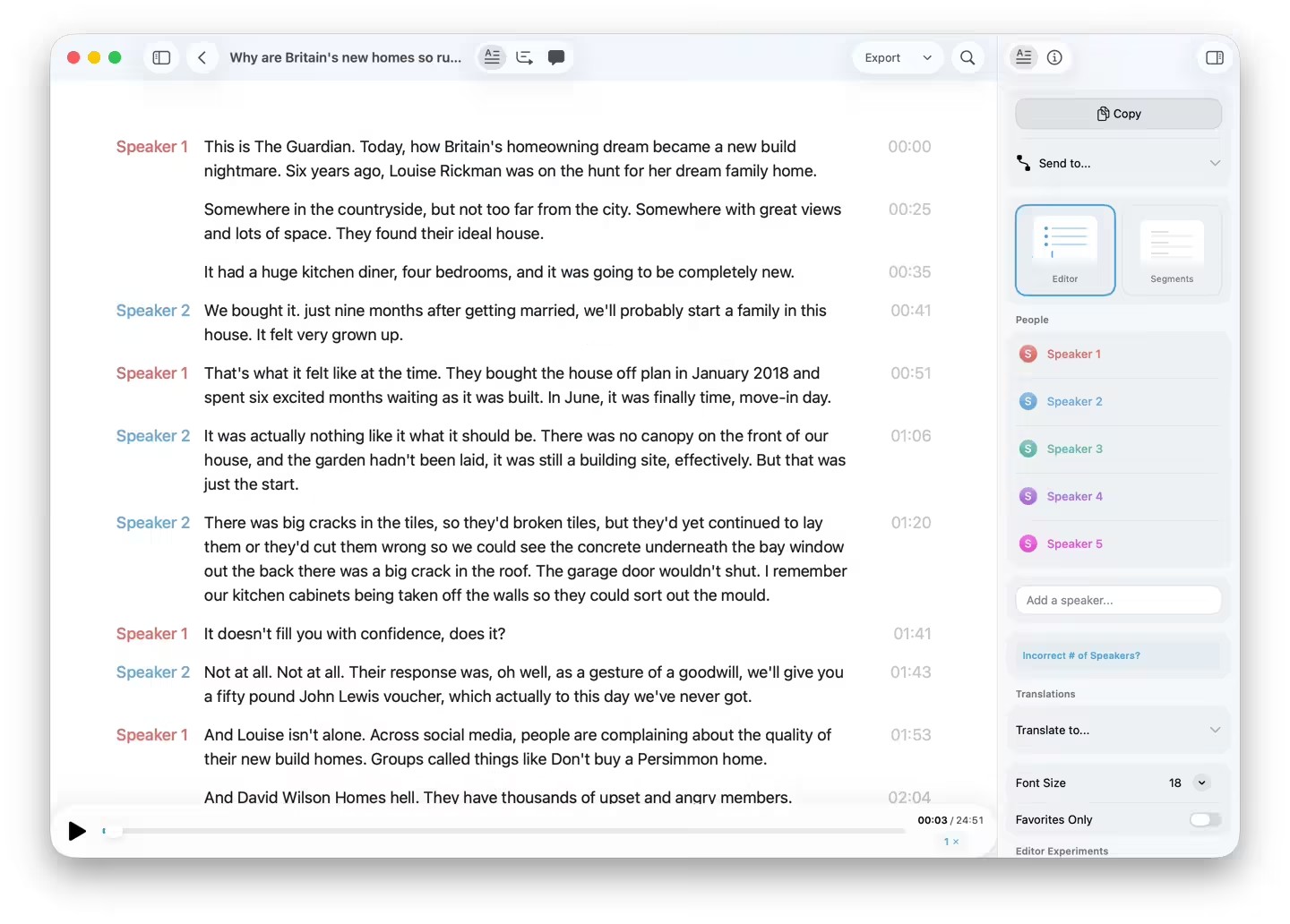 MacWhisper 14 – macOS专业级本地语音转录工具
