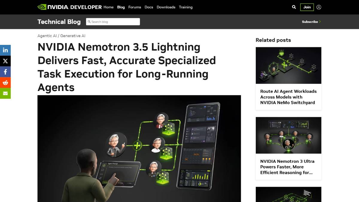 Nemotron 3.5 Lightning - 英伟达开源的混合专家(MoE)大语言模型