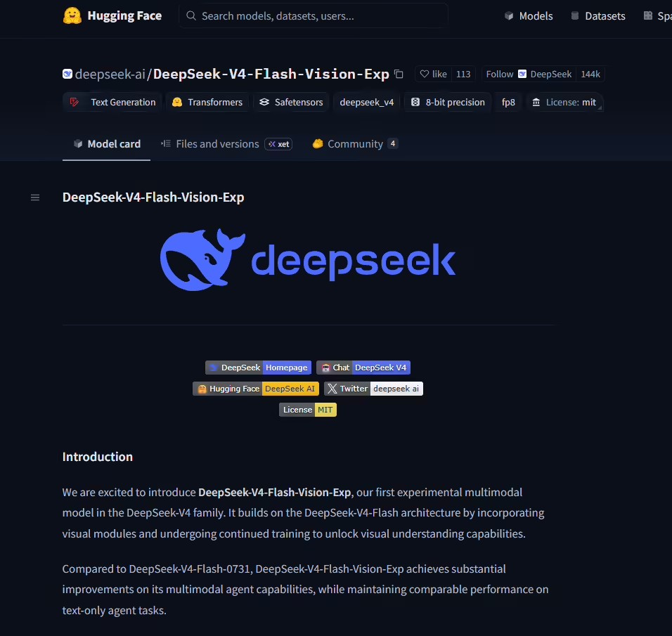DeepSeek终于能看图了，V4视觉模型MIT协议开源