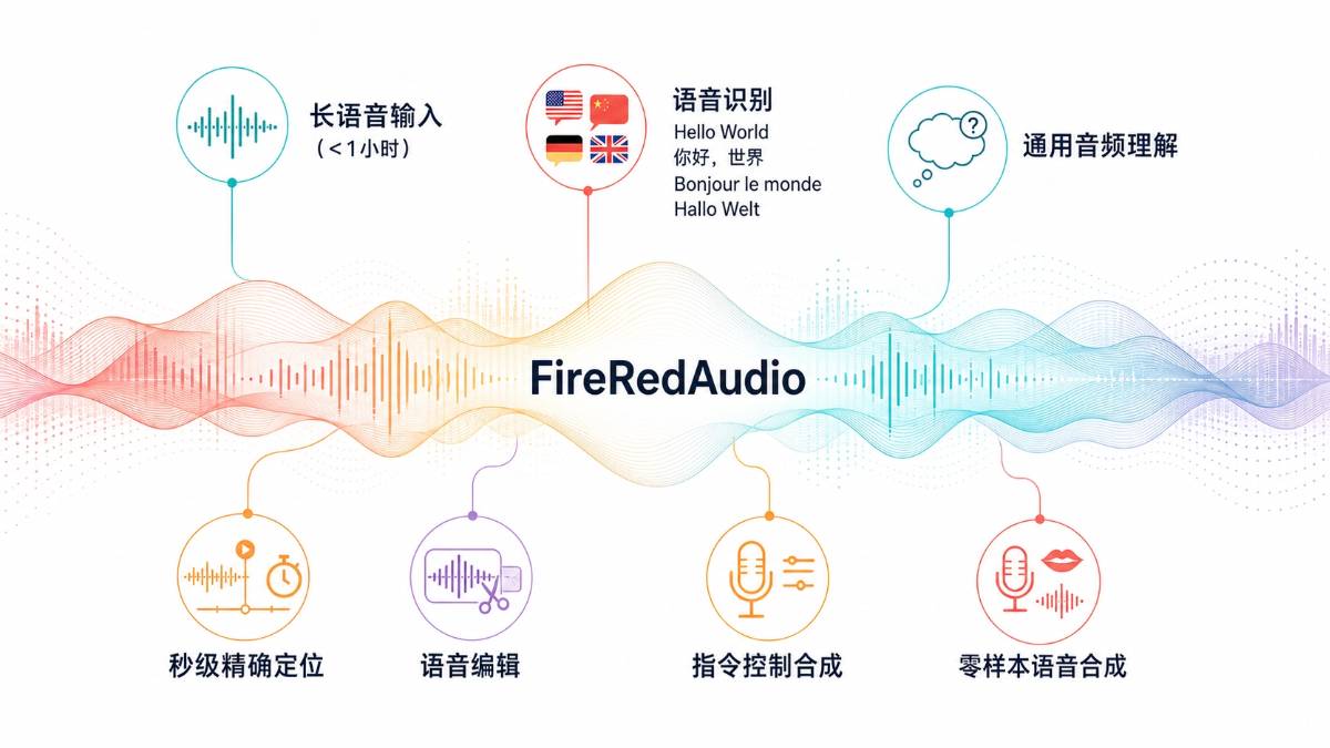 FireRedAudio – 小红书FireRed团队推出的音频模型