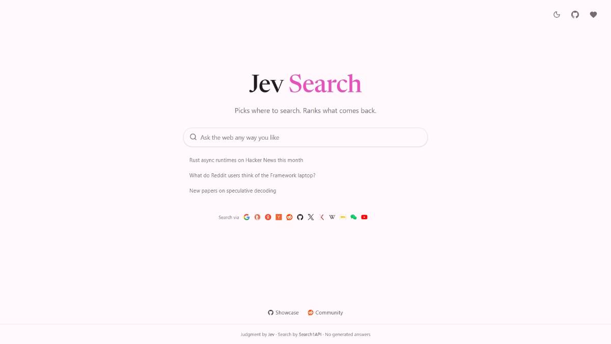 Jev Search – 基于决策模型的开源搜索流水线