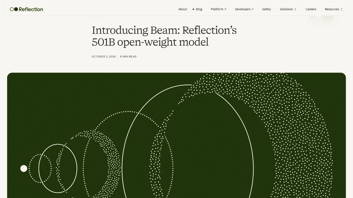 Beam - Reflection推出的501B开放权重MoE大模型