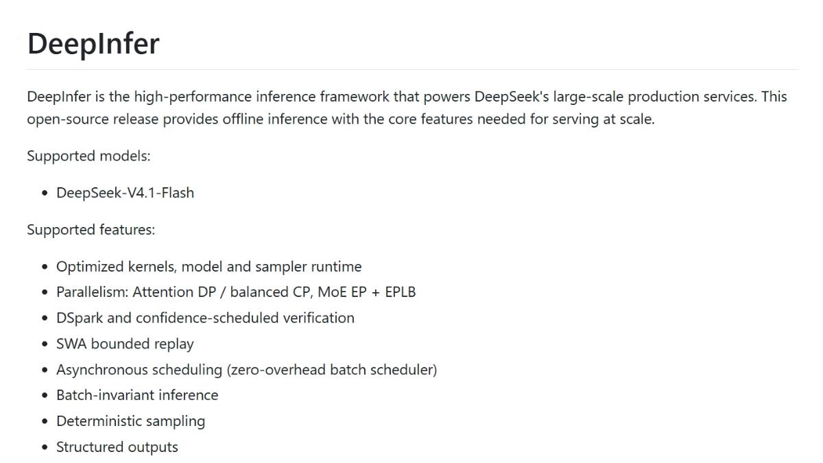 DeepInfer – DeepSeek开源生产级大模型推理框架