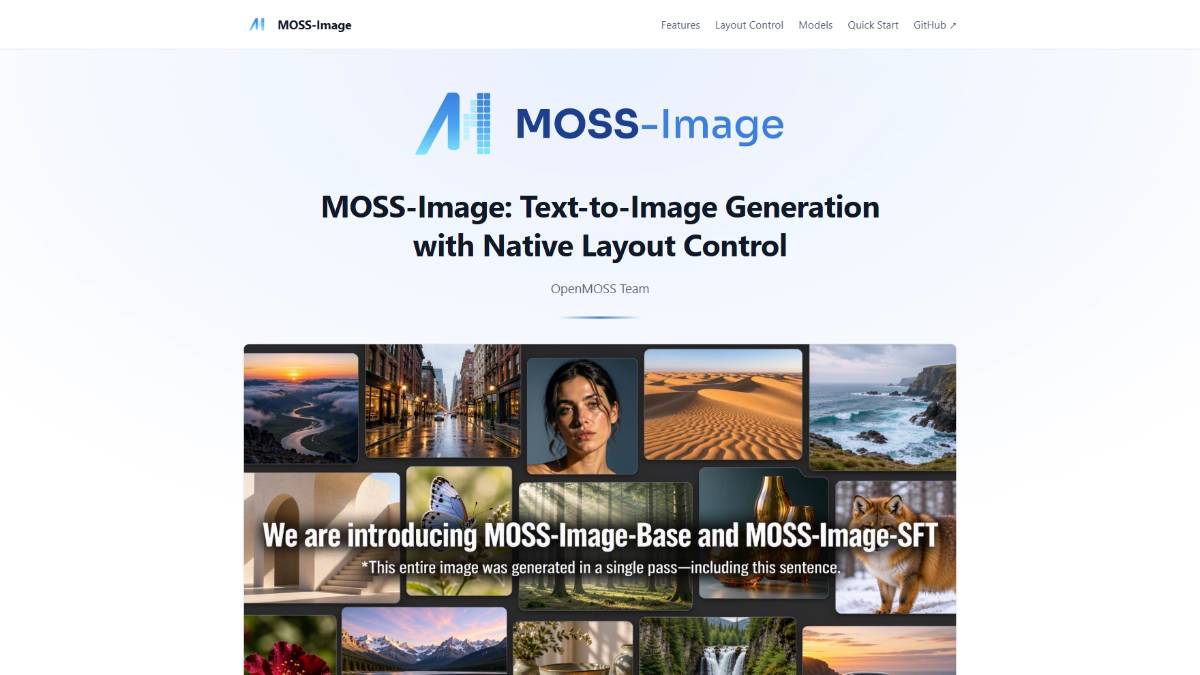 MOSS-Image – OpenMOSS原生布局控制开源文生图模型
